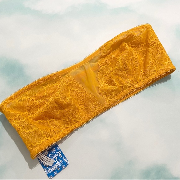 Free People Other - NWT! FREE PEOPLE Mustard Yellow Non-Slip Bralette